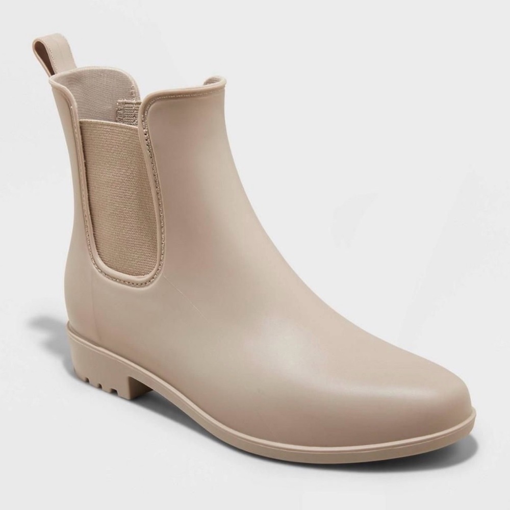 Women's Chelsea Ankle Rain Boots
Waterproof Pull-On Style
Taupe
Sz 7
New in Box